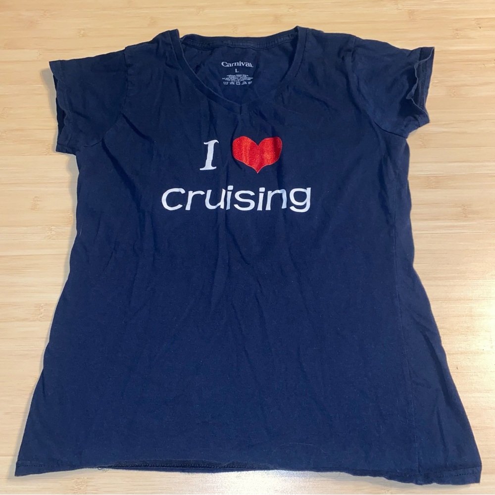 I love cruising carnival cruise baby tee short sleeve shirt red white blue